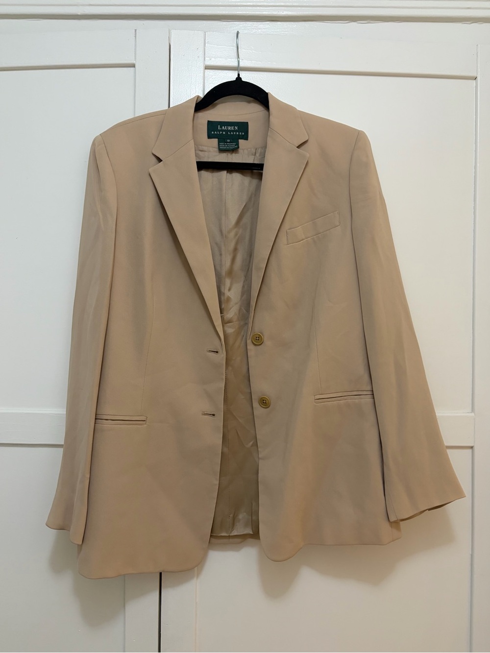 Ralph Lauren Classic Tan Notch-Lapel Blazer